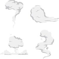cartone animato Fumo nube con astratto design stile. isolato vettore illustrazione