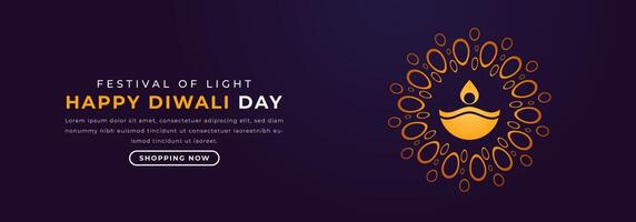 contento Diwali giorno carta tagliare stile vettore design illustrazione per sfondo, manifesto, striscione, pubblicità, saluto carta