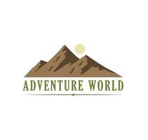 montagna avventura logo vettore illustrazione isolato
