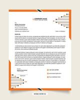 moderno attività commerciale e aziendale carta intestata modello. carta intestata design con nero e giallo colori. bianca colore sfondo. professionale creativo modello design per attività commerciale. vettore carta intestata design