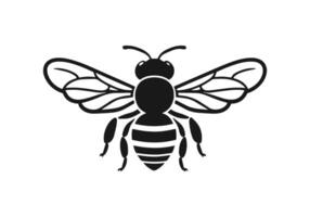 logo di ape icona vettore silhouette isolato design