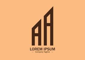professionale elegante di moda eccezionale artistico aa iniziale basato alfabeto icona logo vettore