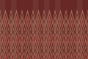 geometrico tradizionale orientale etnico ikat senza soluzione di continuità modello. vettore illustrazione ricamo stile design per tessuto, tappeto, avvolgere, sfondo e sfondo