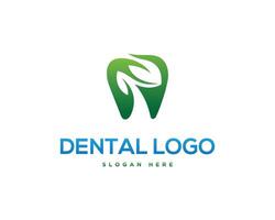 natura dentale logo modello design vettore concetto.