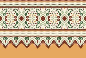 attraversare punto tradizionale etnico modello paisley fiore ikat sfondo astratto azteco africano indonesiano indiano senza soluzione di continuità modello per tessuto Stampa stoffa vestito tappeto le tende e sarong vettore