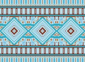 pixel attraversare punto tradizionale etnico modello paisley fiore ikat sfondo astratto azteco africano indonesiano indiano senza soluzione di continuità modello per tessuto Stampa stoffa vestito tappeto le tende e sarong vettore