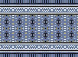 pixel attraversare punto tradizionale etnico modello paisley fiore ikat sfondo astratto azteco africano indonesiano indiano senza soluzione di continuità modello per tessuto Stampa stoffa vestito tappeto le tende e sarong vettore