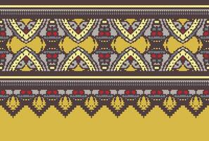 attraversare punto tradizionale etnico modello paisley fiore ikat sfondo astratto azteco africano indonesiano indiano senza soluzione di continuità modello per tessuto Stampa stoffa vestito tappeto le tende e sarong vettore