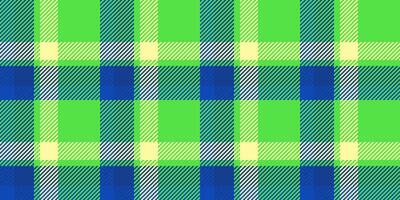 ruvido tessuto vettore senza soluzione di continuità, velluto modello struttura plaid. grafico tessile tartan sfondo dai un'occhiata nel blu e verde colori.