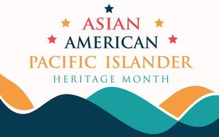 asiatico americano e Pacifico isolano eredità mese sfondo vettore