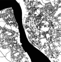 silhouette carta geografica di Liverpool unito regno. vettore