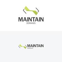 dominio gestione attività commerciale logo design modello vettore