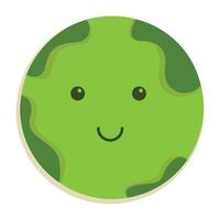 verde terra vettore grafico cartone animato personaggio illustrazione. adatto per posizionamento nel partire verde soddisfare e terra giorno eventi.