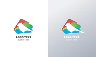 colorato creativo uccello logo modello vettore