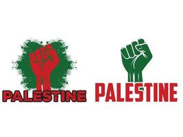 Palestina maglietta logo design vettore