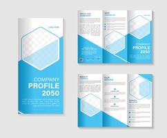 modello di brochure a tre ante per affari creativi vettore
