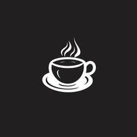 birra diletto caffè tazza vettore nel nero icona aroma infusione nero logo design di caffè tazza vettore