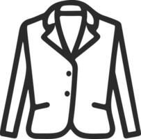giacca icona. giacca su un' bianca sfondo. elemento di vestiario, stile vettore