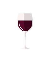 bicchiere di vino bevanda bevanda alcol icona isolata vettore