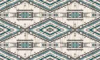 ikat geometrico ornamento con diamanti. ikkat. senza soluzione di continuità modello. azteco stile. tribale etnico vettore struttura. popolare ricamo, indiano, scandinavo, zingaro, messicano, africano tappeto, sfondo.