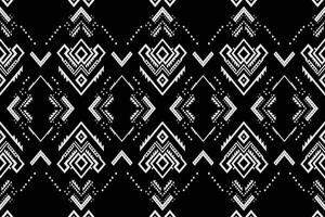 ikat geometrico ornamento con diamanti. ikkat. senza soluzione di continuità modello. azteco stile. tribale etnico vettore struttura. popolare ricamo, indiano, scandinavo, zingaro, messicano, africano tappeto, sfondo.