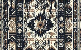 ikat geometrico ornamento con diamanti. ikkat. senza soluzione di continuità modello. azteco stile. tribale etnico vettore struttura. popolare ricamo, indiano, scandinavo, zingaro, messicano, africano tappeto, sfondo.