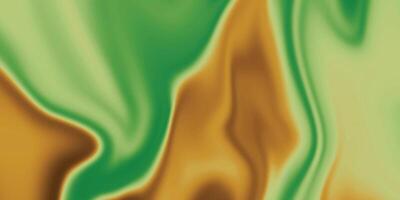 sfondo con liquido fluente. colorato verde o Marrone fluidificare sfondo. astratto fluido sfondo struttura vettore