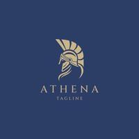 ai generato athena il dea vettore logo design