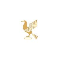 ai generato egiziano Dio Horus logo icona design. elegante lusso piatto vettore. vettore