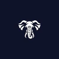 ai generato elefante logo stile design vettore illustrazione di un elefante testa