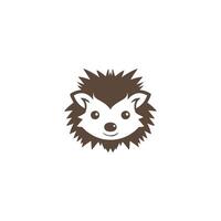 ai generato vettore riccio o foresta animale logo design.