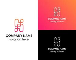 semplice S infinito icona logo design modello per attività commerciale vettore