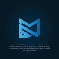 SM sm iniziale lettere looping connesso logo SM logo design modello vettore grafico il branding elemento.