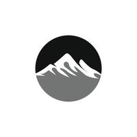 logo icona di montagna vettore