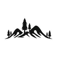 logo icona di montagna vettore