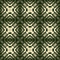 astratto sfondo nel buio verde, con geometrico forme come come rombi e piazze. modulo il figure simulando un' pixelated Immagine vettore