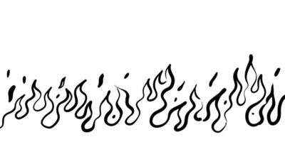 scarabocchio schizzo stile di mano disegnato fuoco vettore illustrazione.