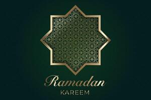 elegante lusso Ramadan, eid mubarak decorativo vacanza carta vettore