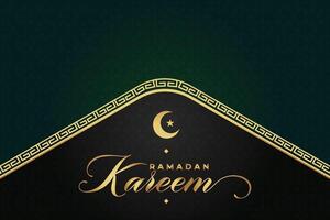 elegante lusso Ramadan, eid mubarak decorativo vacanza carta vettore