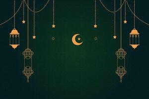 eid al-fitr, Ramadhan decorativo saluto carta vettore