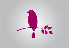 astratto uccello logo design vettore illustrazione