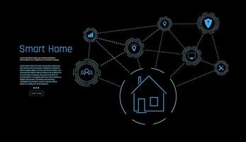 ragno ragnatela di Rete connessioni con su un' futuristico blu sfondo. Collegare senza fili dispositivi. vettore il edificio consiste