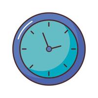 design dell'orologio blu vettore