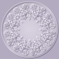 astratto vettore ornamentale natura Vintage ▾ papercut floreale pizzo elemento