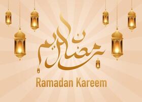 elegante Ramadan kareem decorativo Festival carta islamico Ramadan celebrazione sfondo vettore