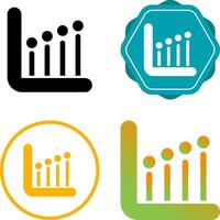 statistiche vettore icona