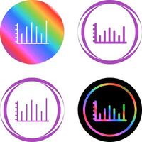 statistiche vettore icona