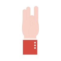 disegno vettoriale icona stile piatto lingua dei segni a otto mani