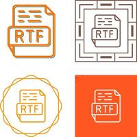 rtf vettore icona