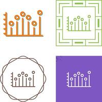 statistiche vettore icona